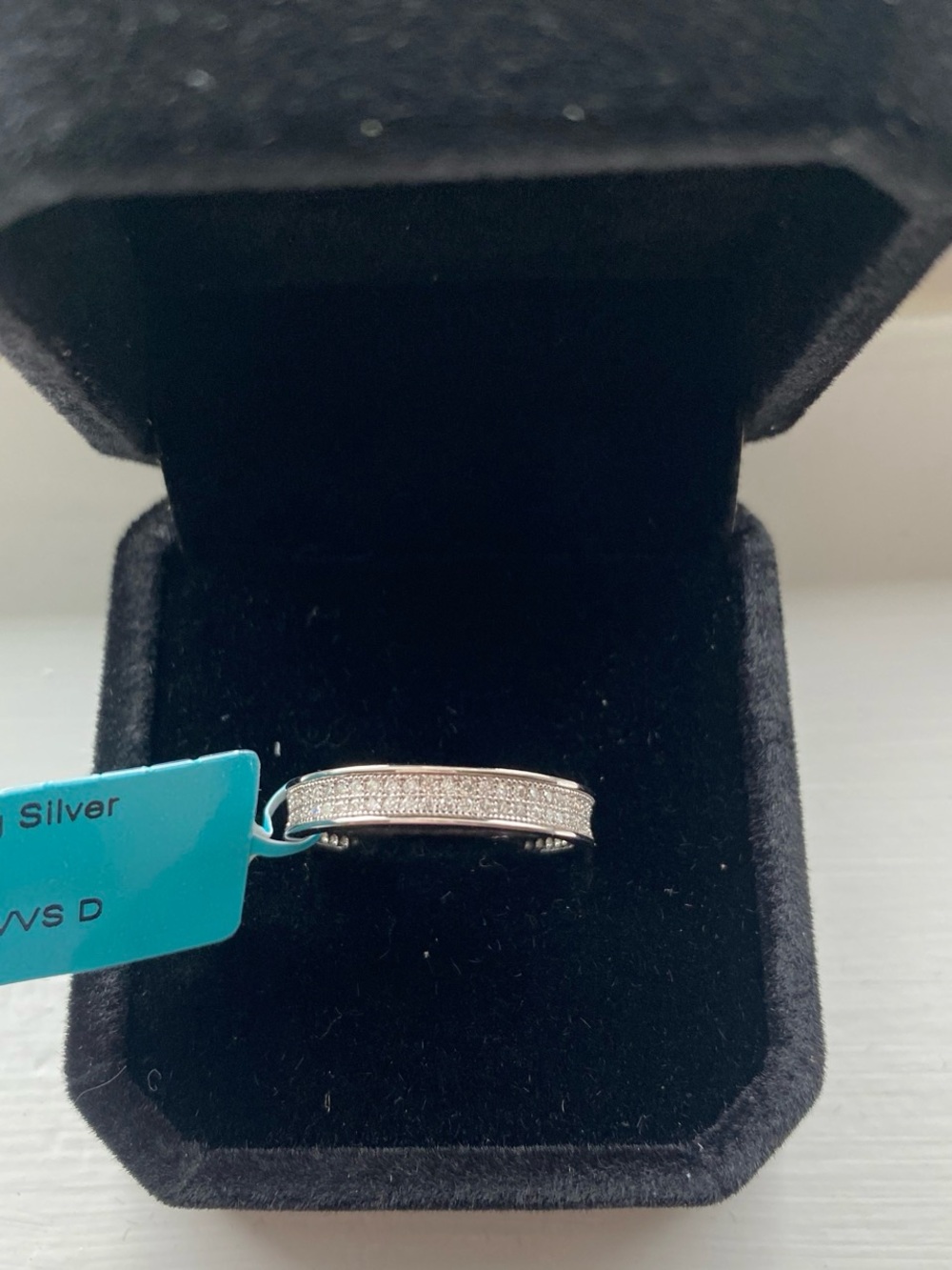 Moissanite Eternity Band Size 8